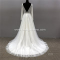 Elegant Ladies Floor Length Princess Bride ball gown wedding dress pure white